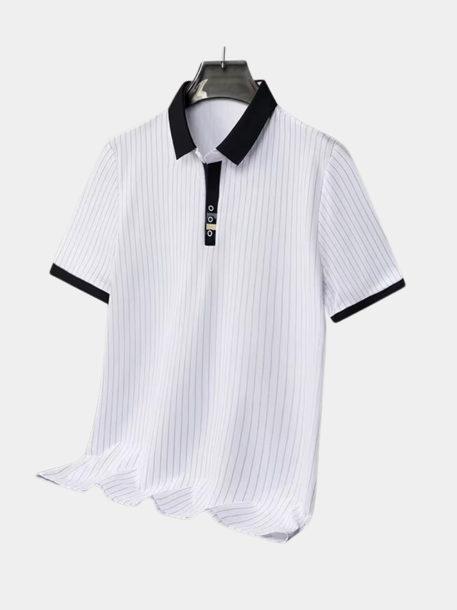 HARRISON OF CALIFORNIA | REFINED STRIPED POLO