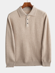 HARRISON OF CALIFORNIA | CLASSIC MEN'S POLO SWEATER (premium wool)