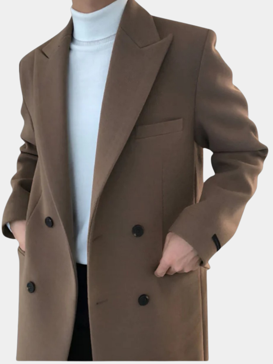 HARRISON OF CALIFORNIA | ELEGANT DOUBLE-BREASTED COAT FOR MEN