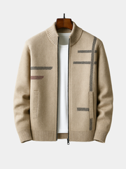 ZIP-UP KNIT JACKET FOR MEN