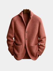 HARRISON OF CALIFORNIA | CARDIGAN IN RIBBED WOOL FOR MEN