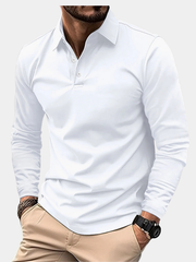 HARRISON OF CALIFORNIA | LONG SLEEVE POLO FOR MEN