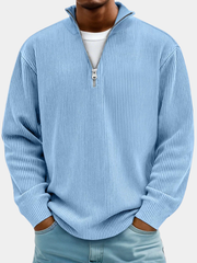 HARRISON OF CALIFORNIA | TRENDY ZIP SWEATER