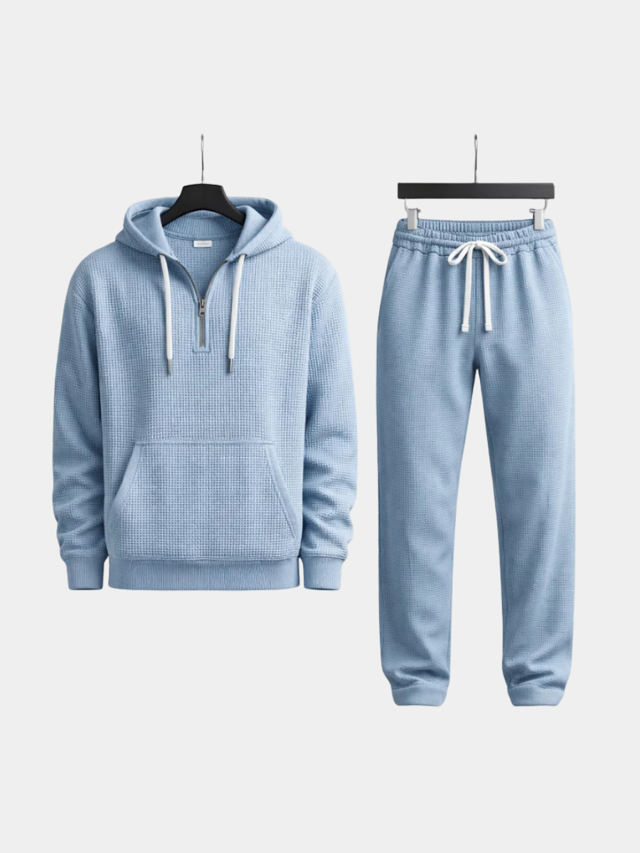 WAFFLE KNIT SET FOR MEN