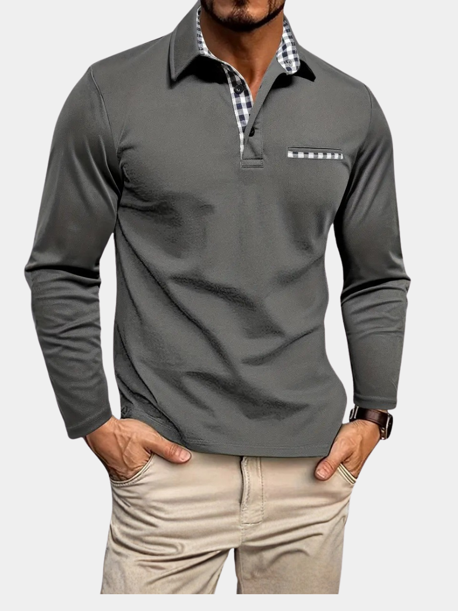 HARRISON OF CALIFORNIA | MEN'S LONG SLEEVE POLO