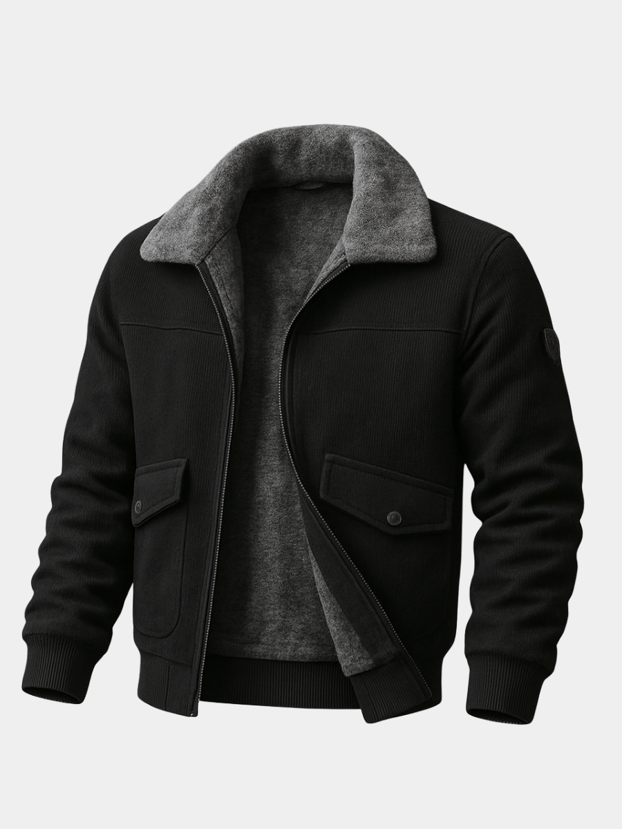HARRISON OF CALIFORNIA | MEN'S JACKET WITH FAUX FUR