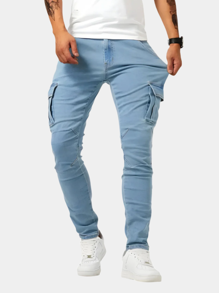 STRETCH CARGO PANTS FOR MEN