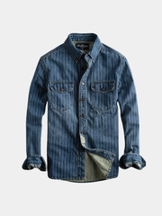 STRIPED LONG-SLEEVE SHIRT FOR MEN