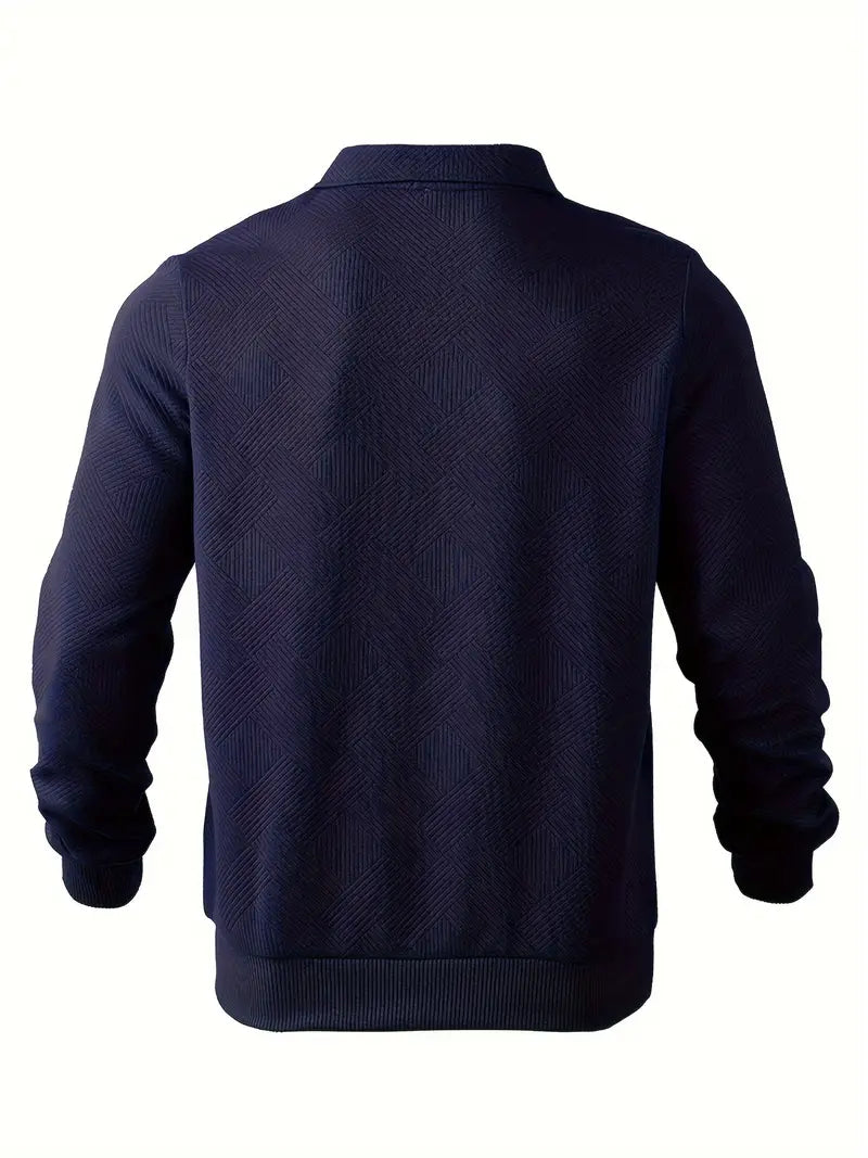 GEOMETRIC KNIT PULLOVER FOR MEN