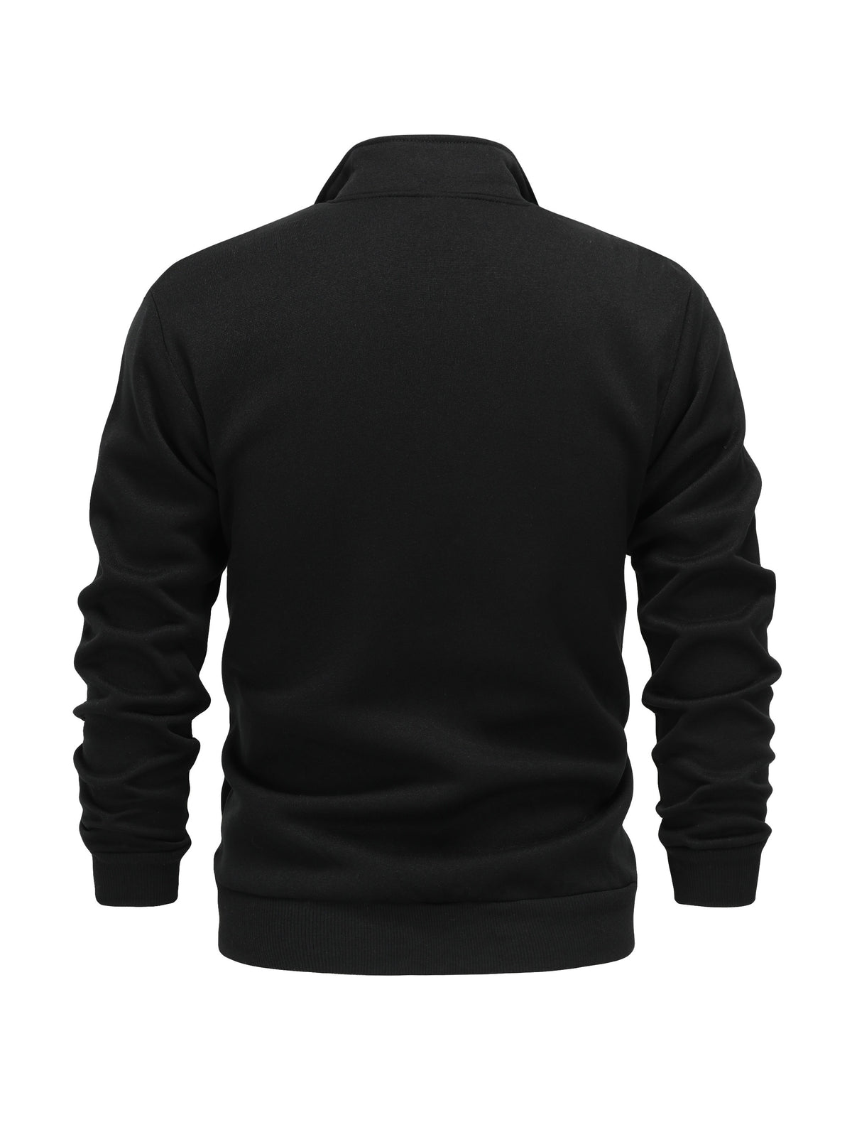 SOLID HIGH NECK HOODIE FOR MEN