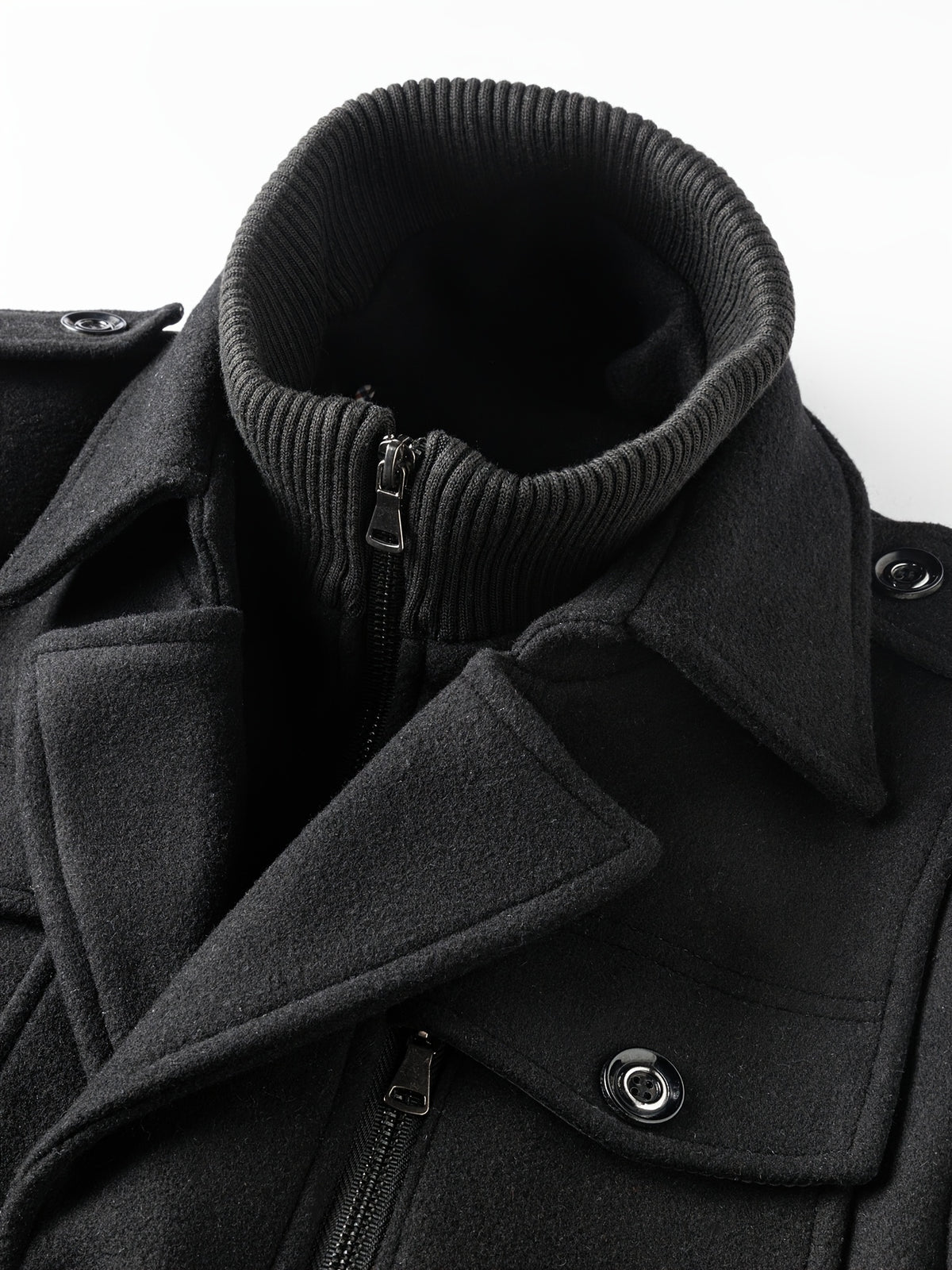 TWEED WOOL COAT FOR MEN