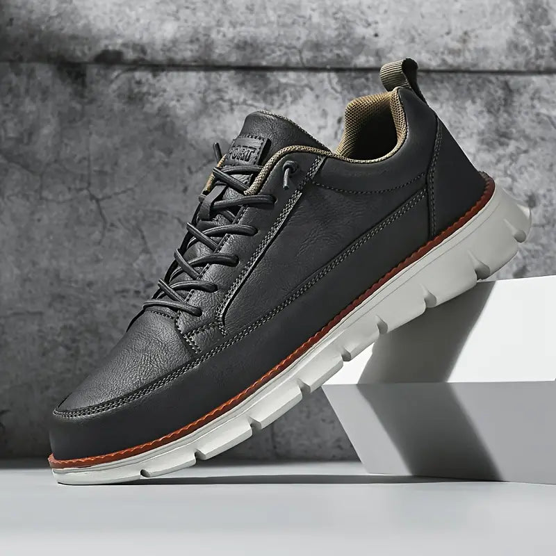 HARRISON OF CALIFORNIA | LEATHER SNEAKERS WITH SUPPORT