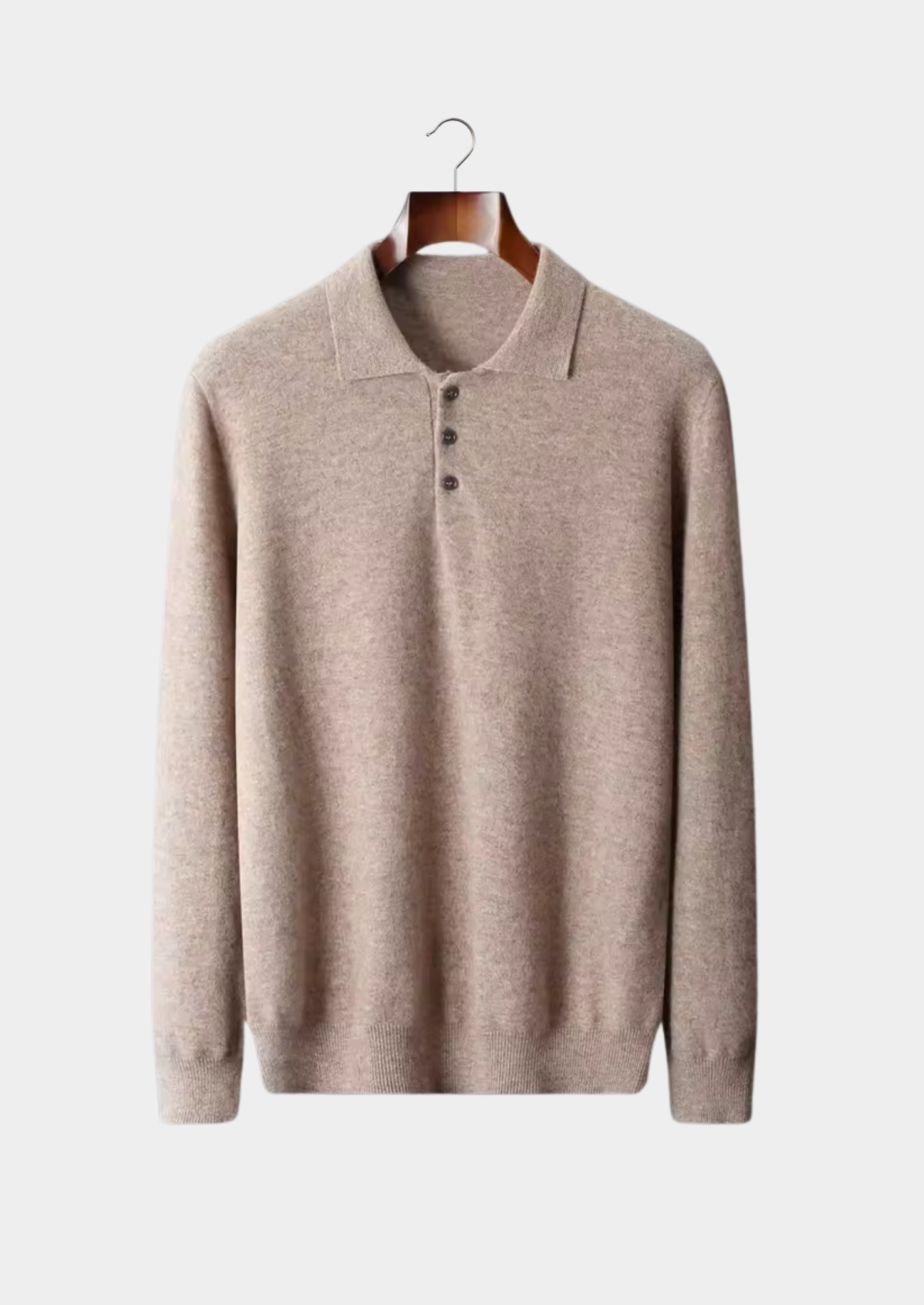 HARRISON OF CALIFORNIA | CLASSIC LONG-SLEEVE POLO SHIRT FOR MEN