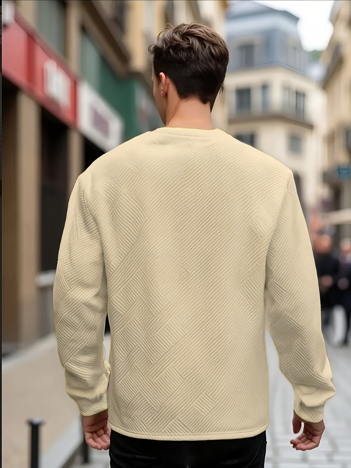 HEAVYWEIGHT JACQUARD SWEATSHIRT FOR MEN