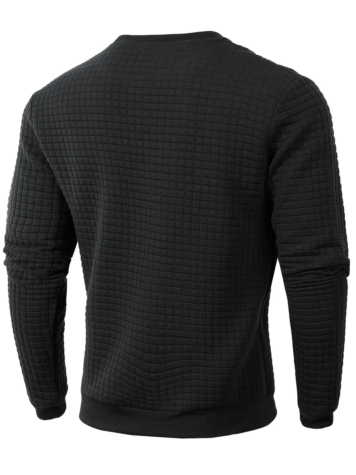 PLAID CREW NECK SWEATSHIRT FOR MEN