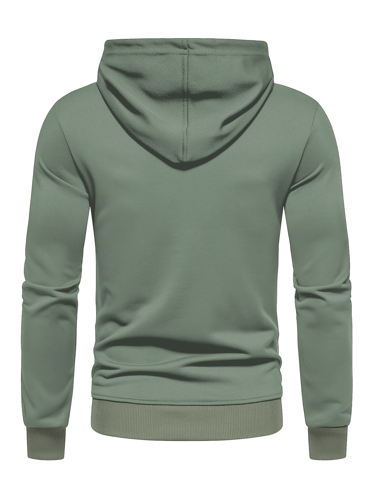 SOLID DRAWSTRING HOODIE FOR MEN