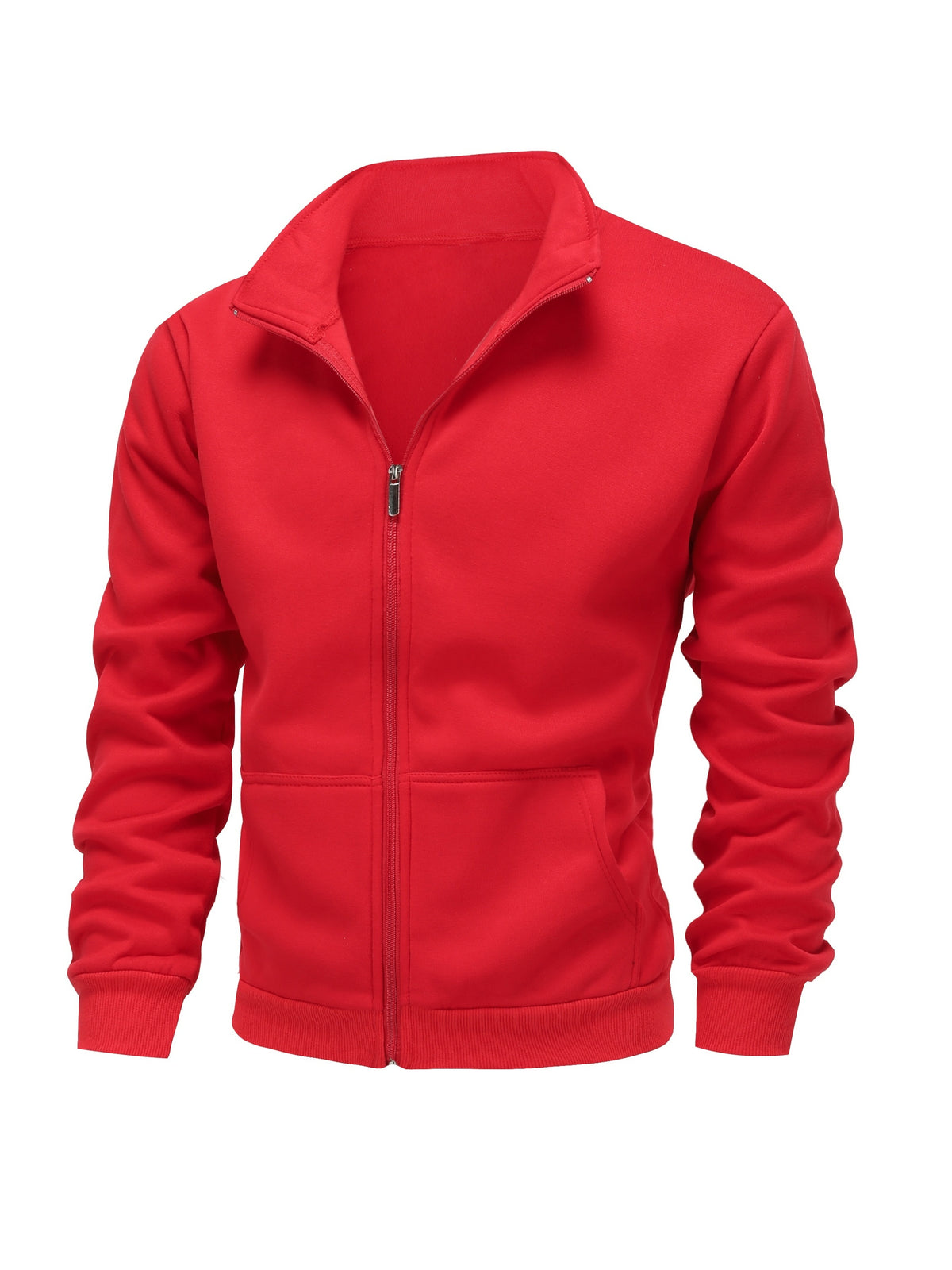 SOLID HIGH NECK HOODIE FOR MEN
