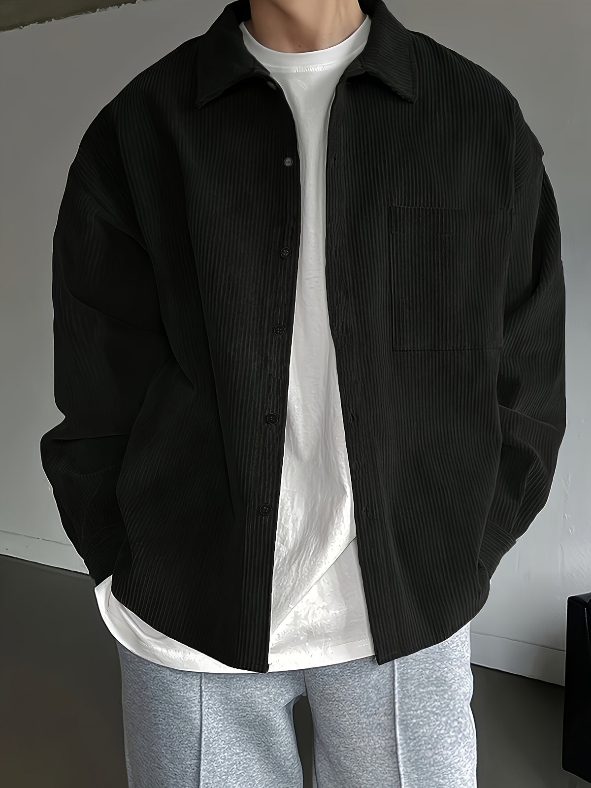 LOOSE LAPEL SHIRT FOR MEN