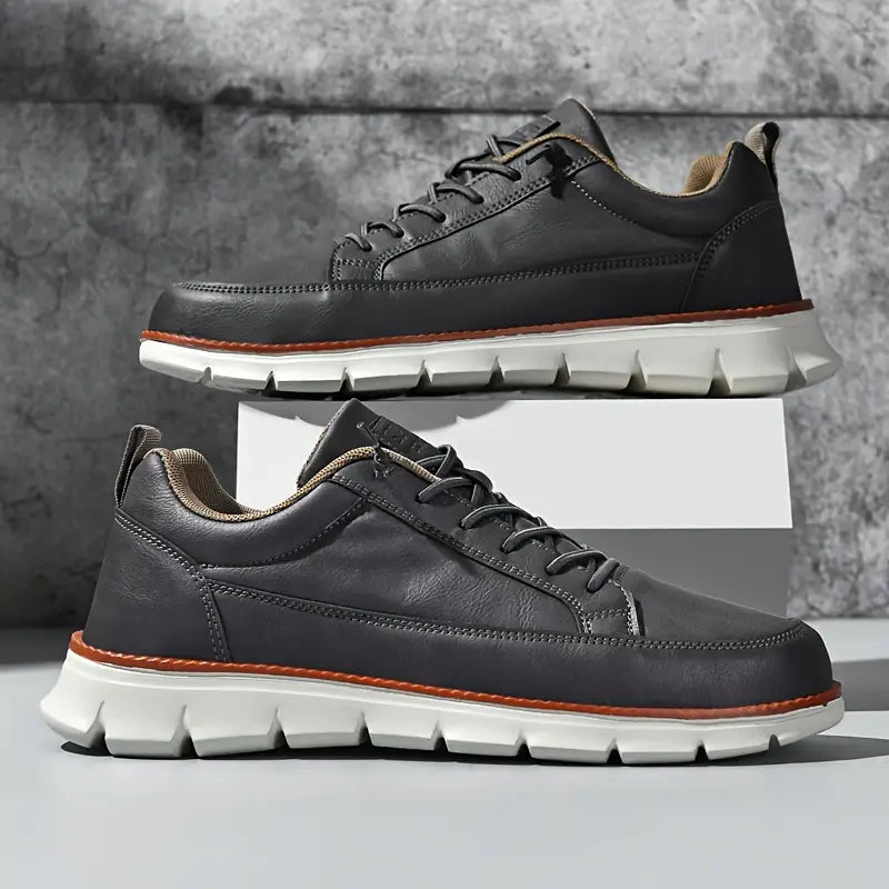 HARRISON OF CALIFORNIA | LEATHER SNEAKERS WITH SUPPORT