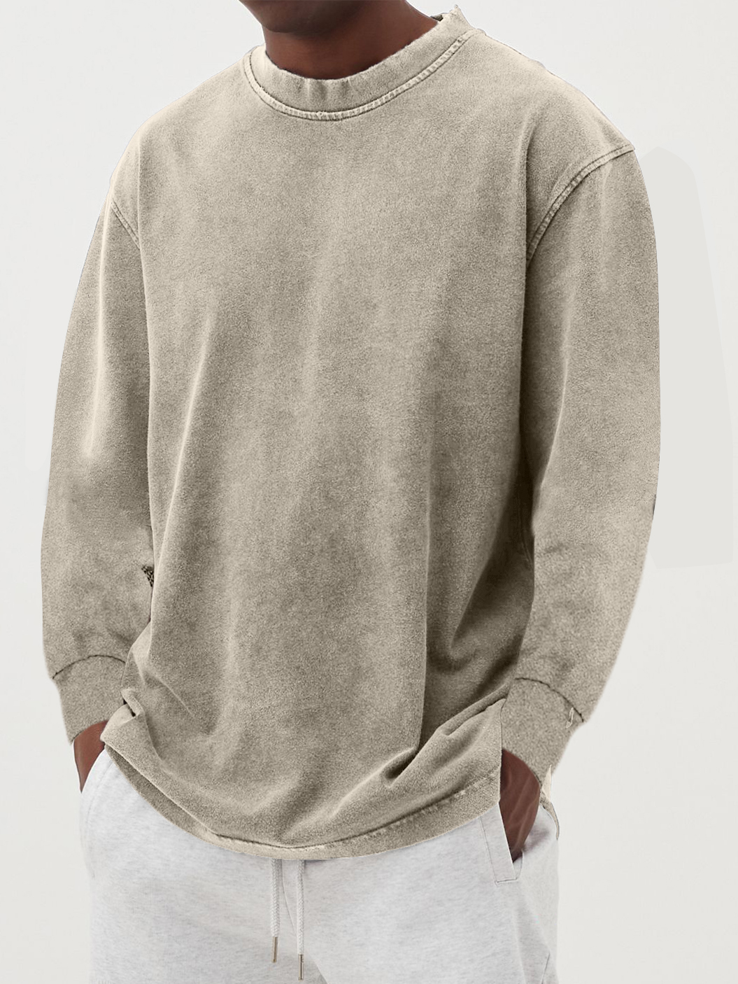 HARRISON OF CALIFORNIA | SIMPLE LONG-SLEEVED T-SHIRT
