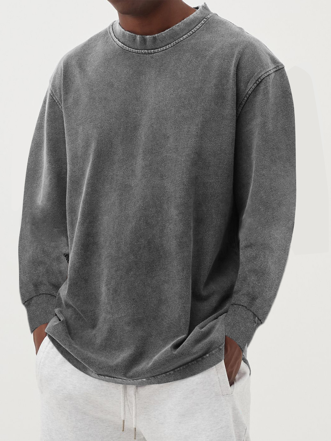 HARRISON OF CALIFORNIA | SIMPLE LONG-SLEEVED T-SHIRT