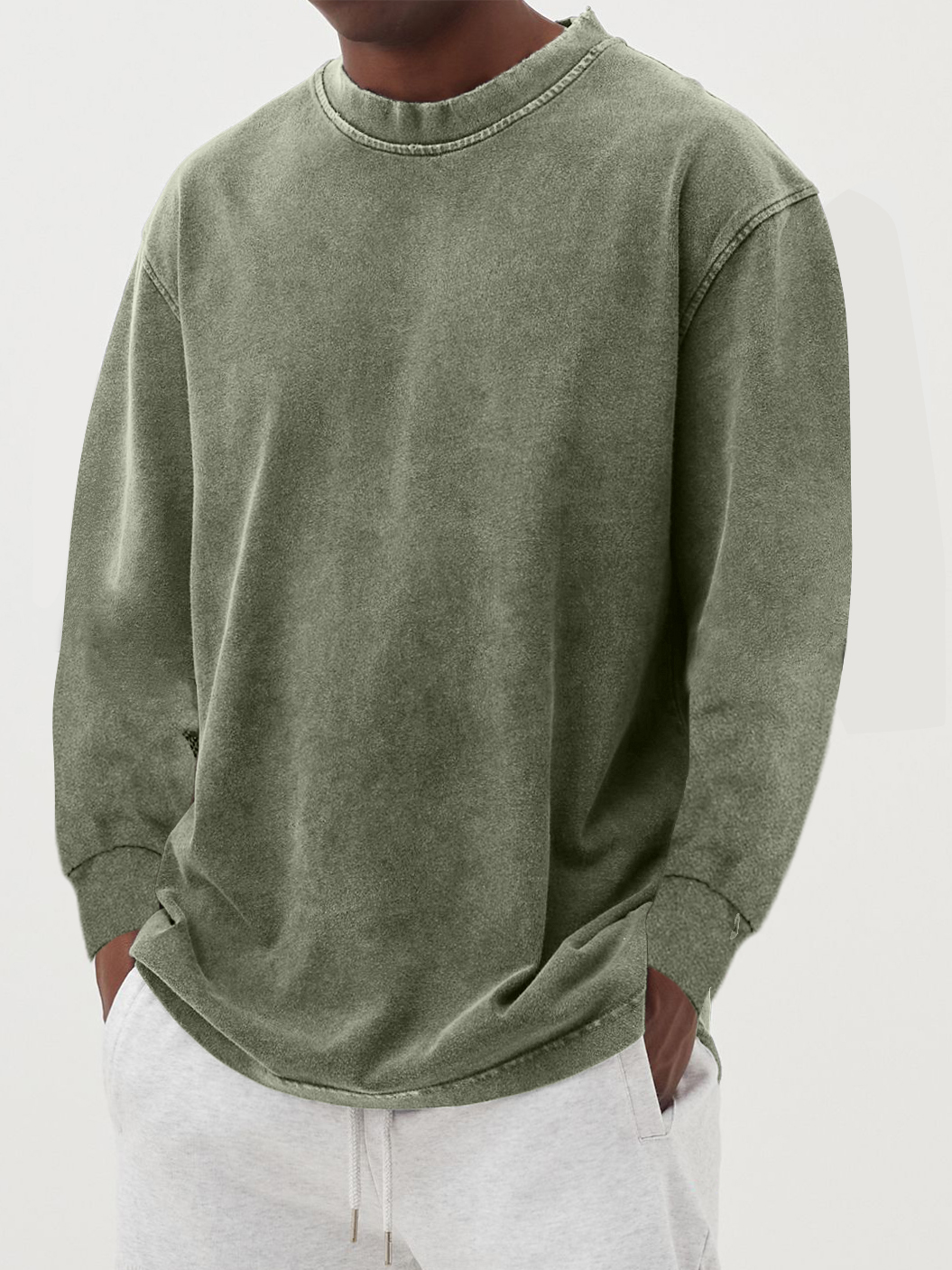 HARRISON OF CALIFORNIA | SIMPLE LONG-SLEEVED T-SHIRT