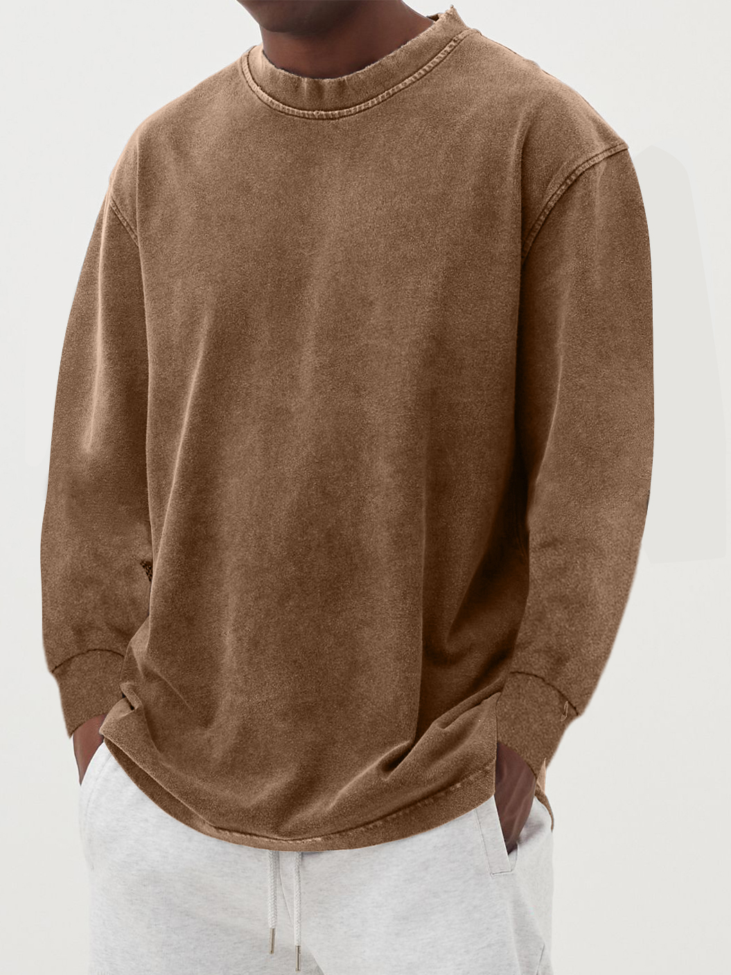 HARRISON OF CALIFORNIA | SIMPLE LONG-SLEEVED T-SHIRT