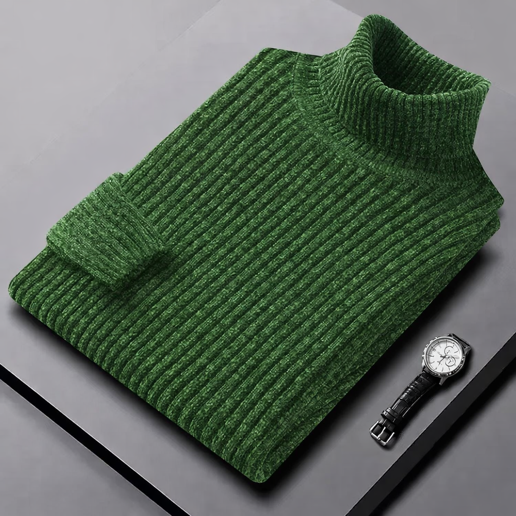 ROLLED COLLAR SWEATER FOR MEN