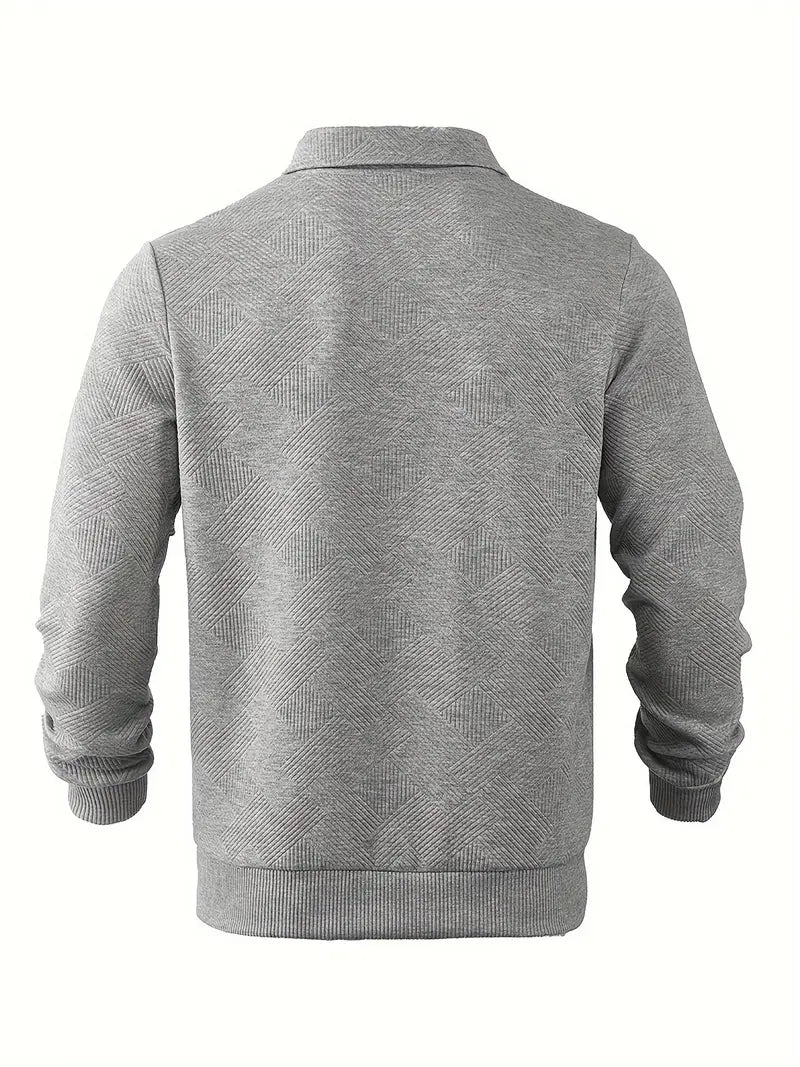 GEOMETRIC KNIT PULLOVER FOR MEN