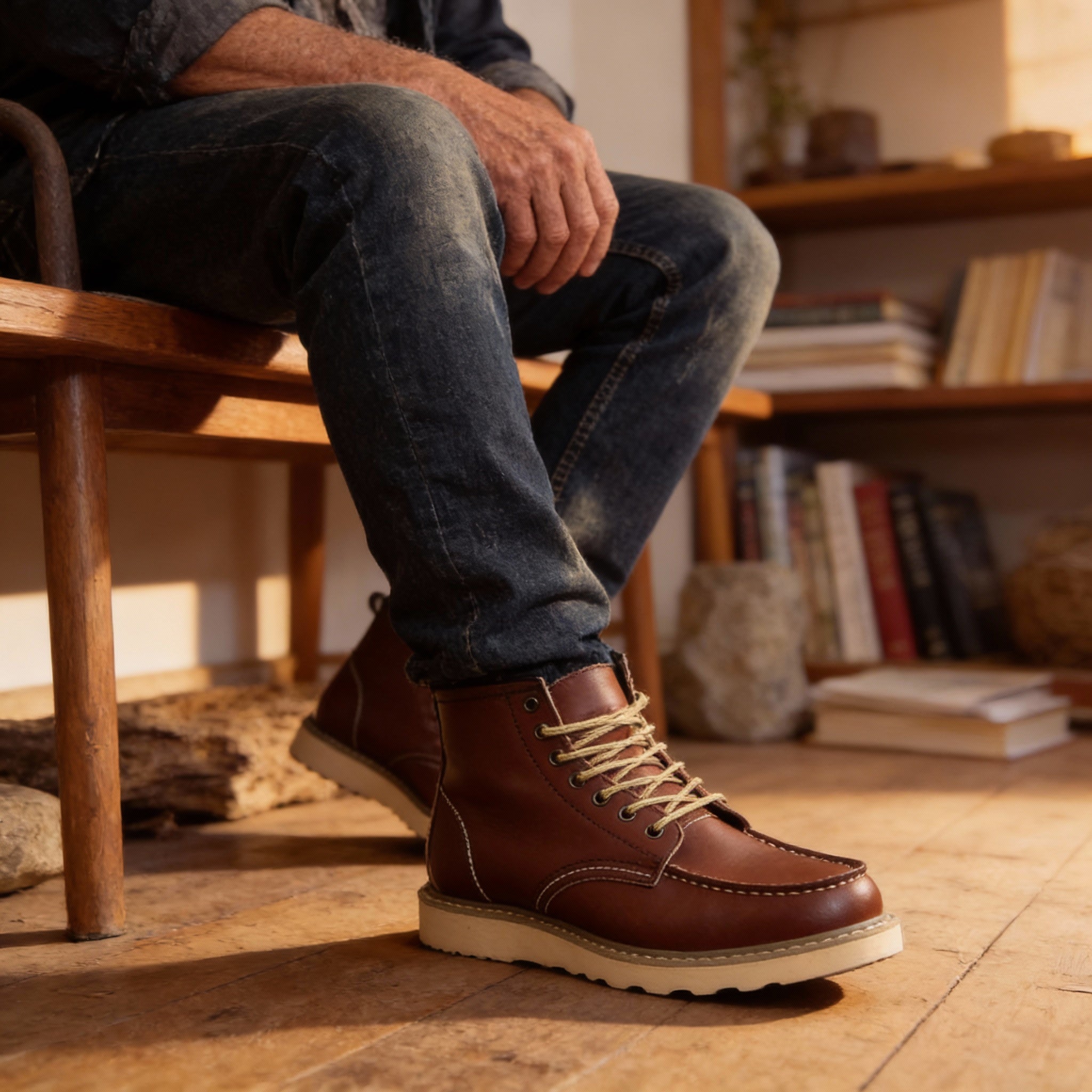 CLASSIC LACE-UP BOOTS FOR MEN