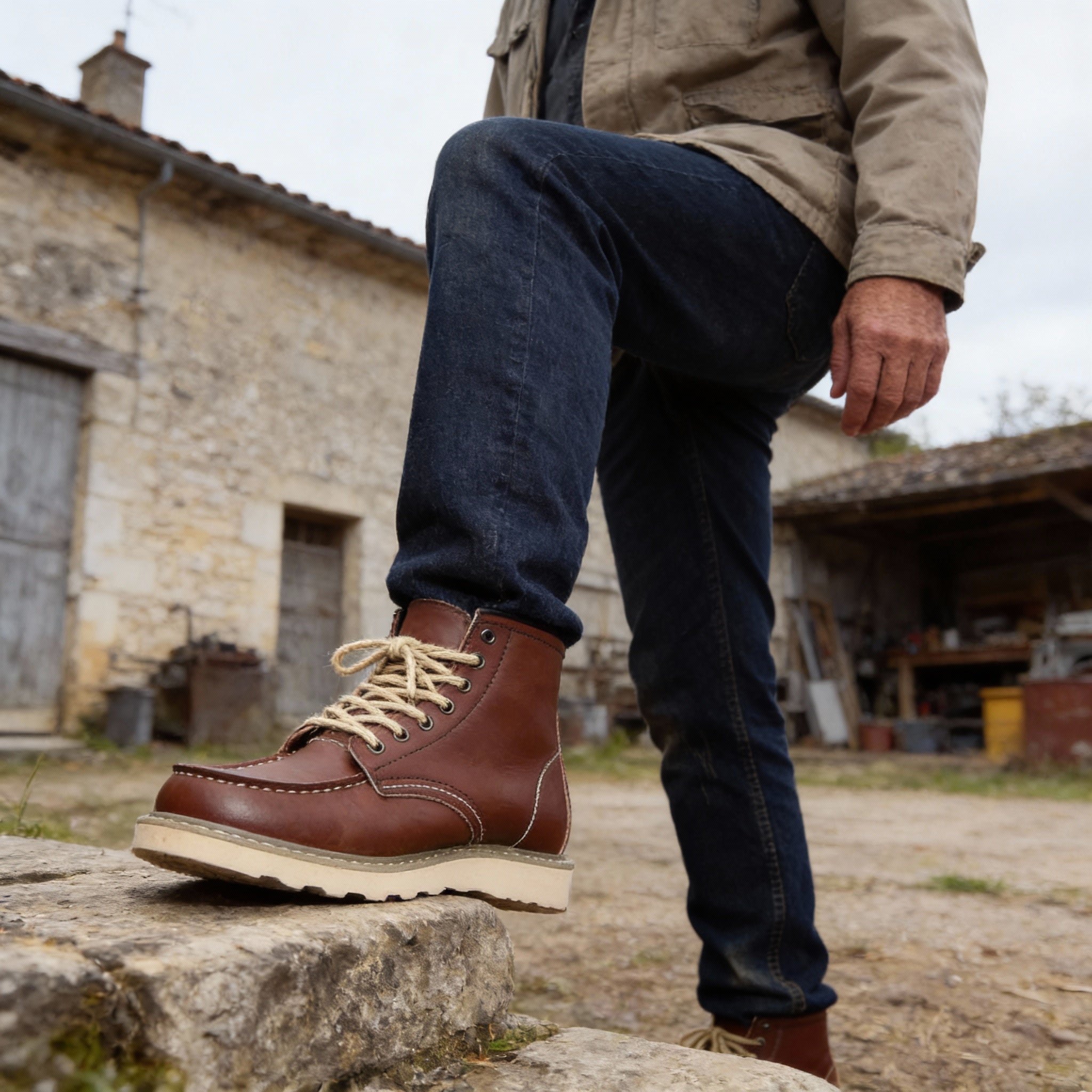 CLASSIC LACE-UP BOOTS FOR MEN