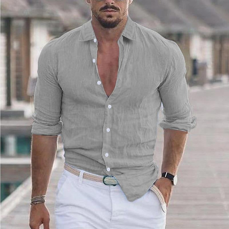 LAPEL COLLAR SHIRT FOR MEN