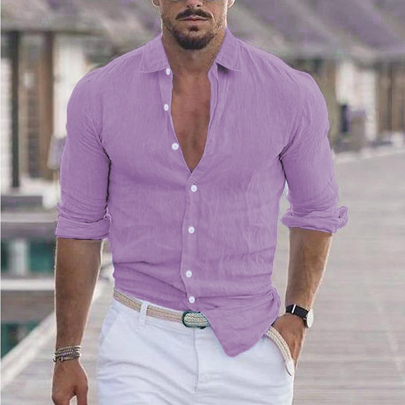 LAPEL COLLAR SHIRT FOR MEN