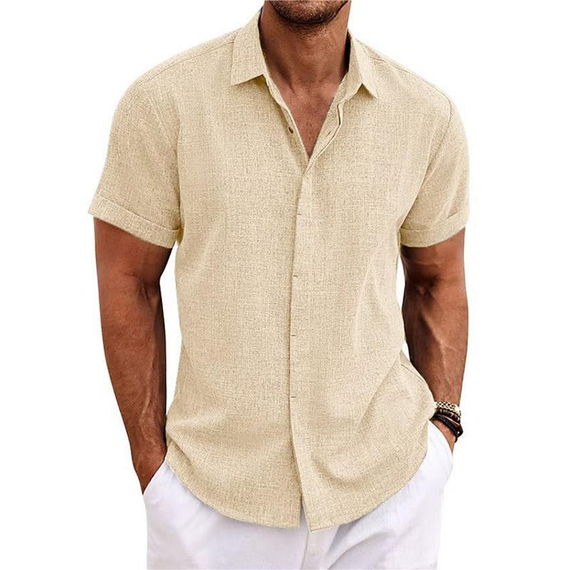 STRUCTURED SHORT SLEEVE SHIRT FOR MEN