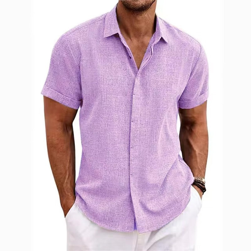 STRUCTURED SHORT SLEEVE SHIRT FOR MEN