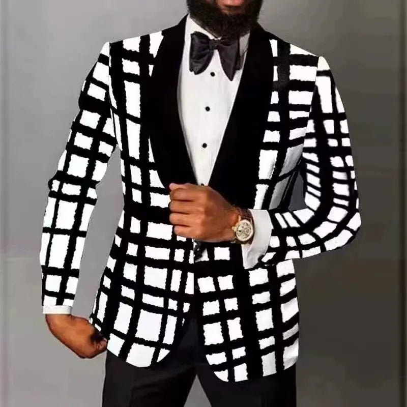 SINGLE BUTTON SUIT FOR MEN