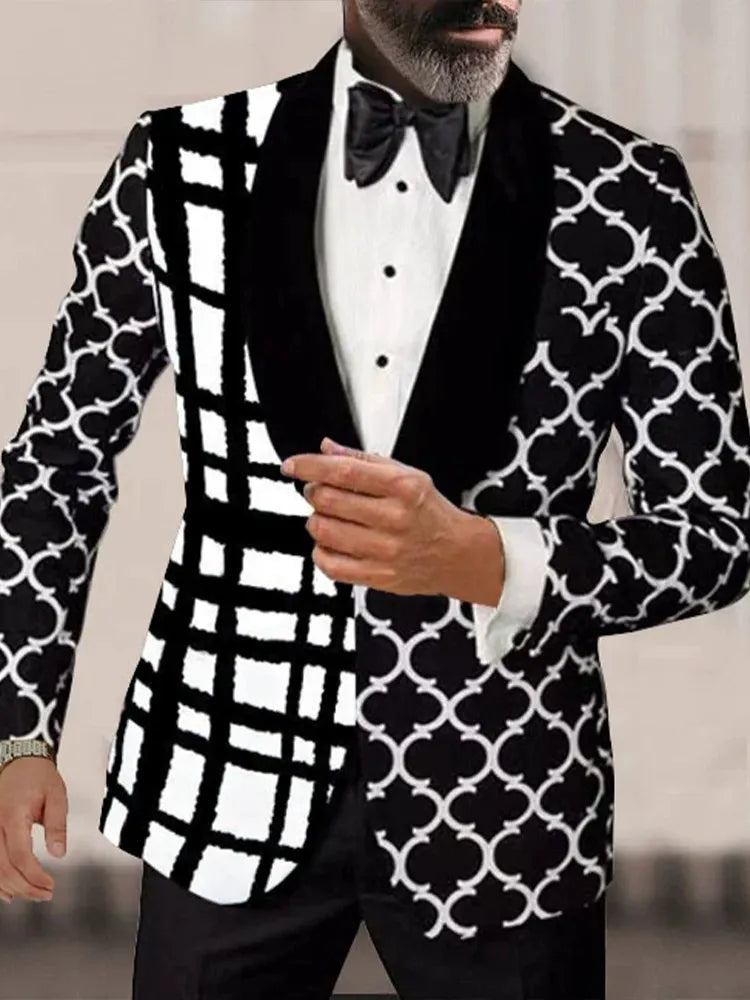 SINGLE BUTTON SUIT FOR MEN