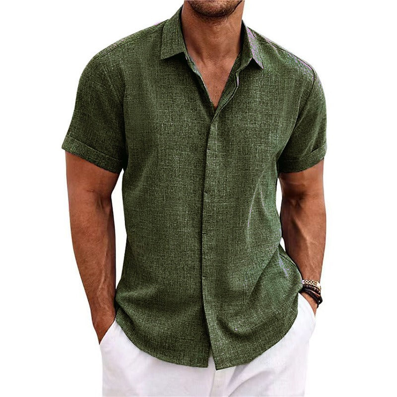 STRUCTURED SHORT SLEEVE SHIRT FOR MEN