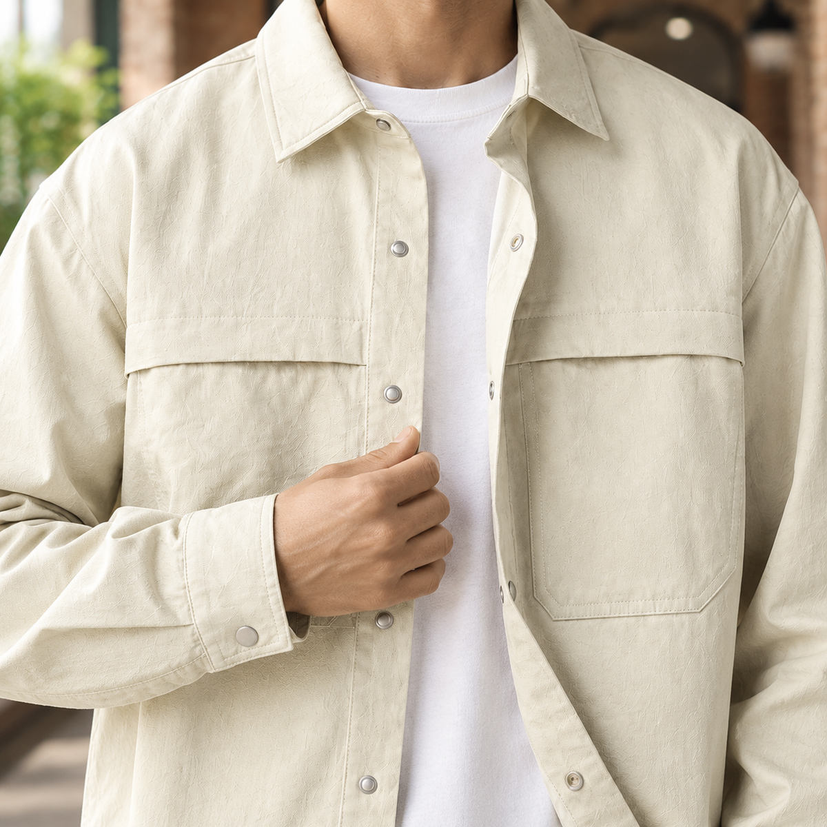 UTILITY SNAP BUTTON OVERSHIRT FOR MEN (VIP)