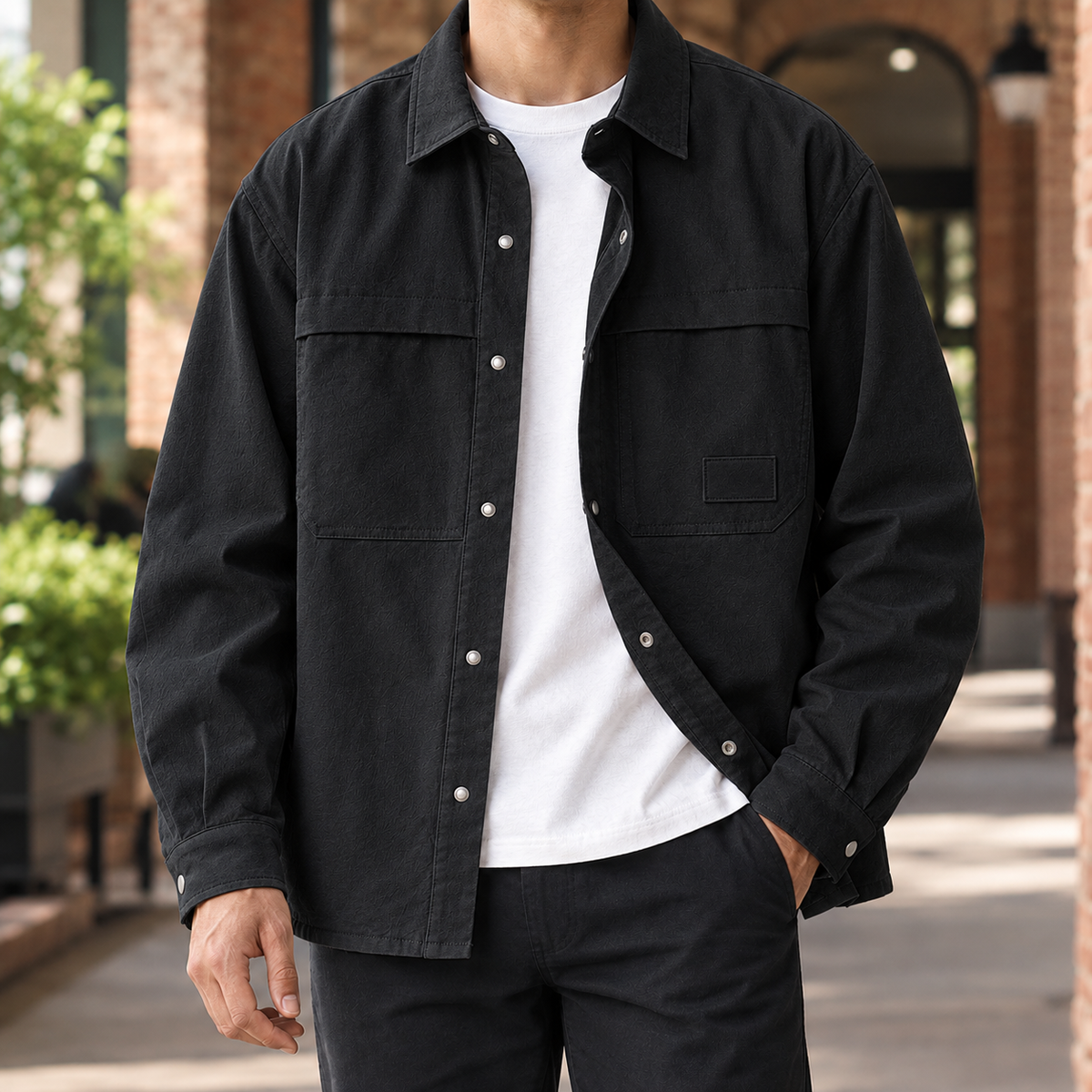 UTILITY SNAP BUTTON OVERSHIRT FOR MEN (VIP) – Harrison of California