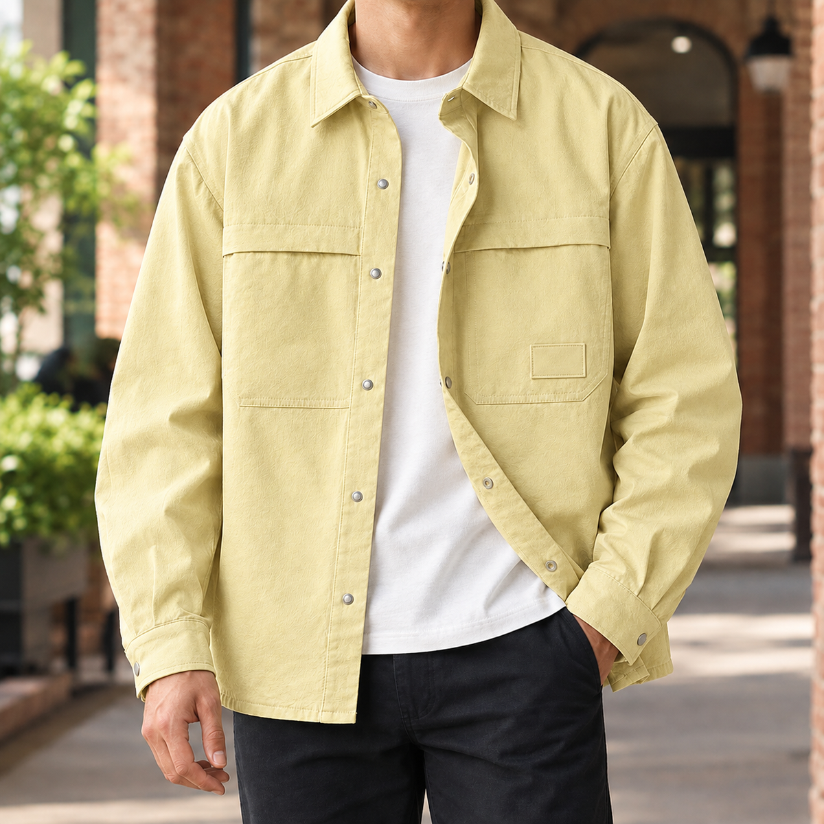 UTILITY SNAP BUTTON OVERSHIRT FOR MEN (VIP)