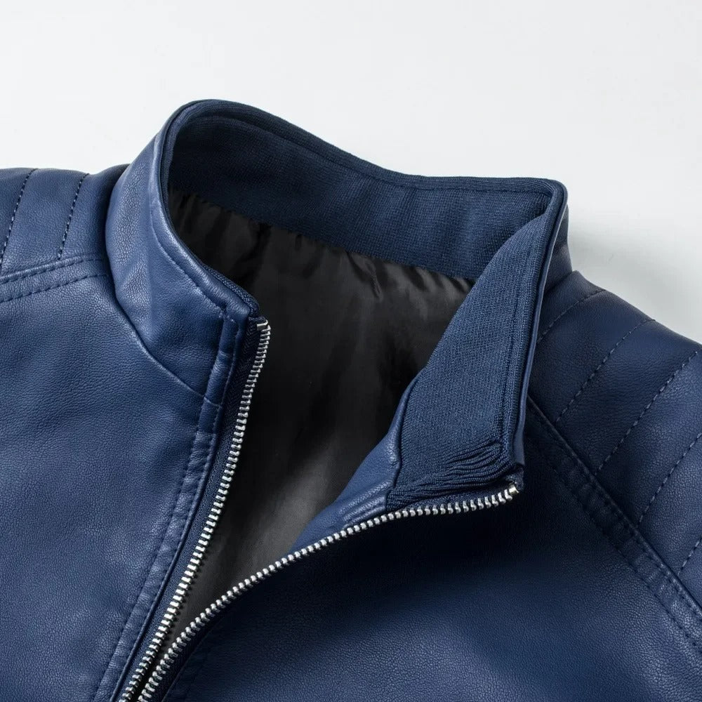 RAISED COLLAR ZIP JACKET FOR MEN