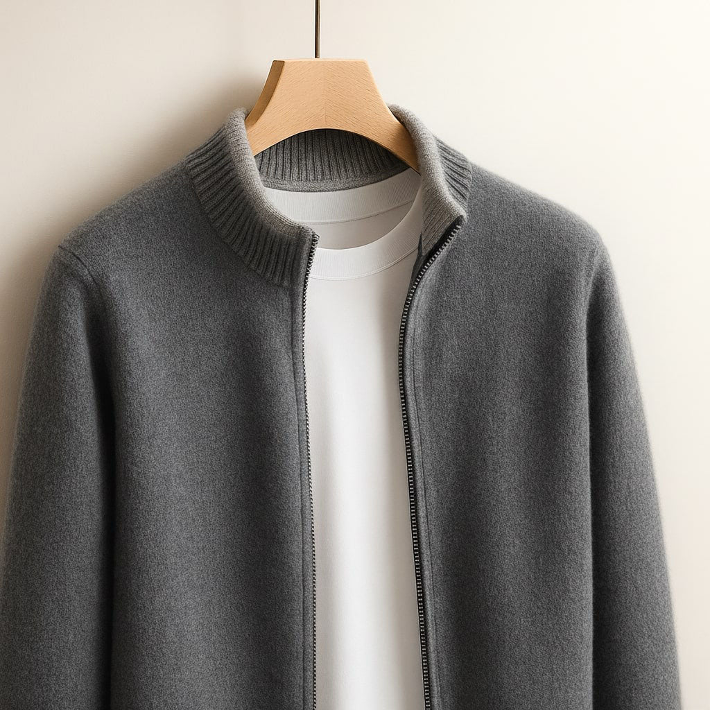 HARRISON OF CALIFORNIA | MEN'S ZIP SWEATER