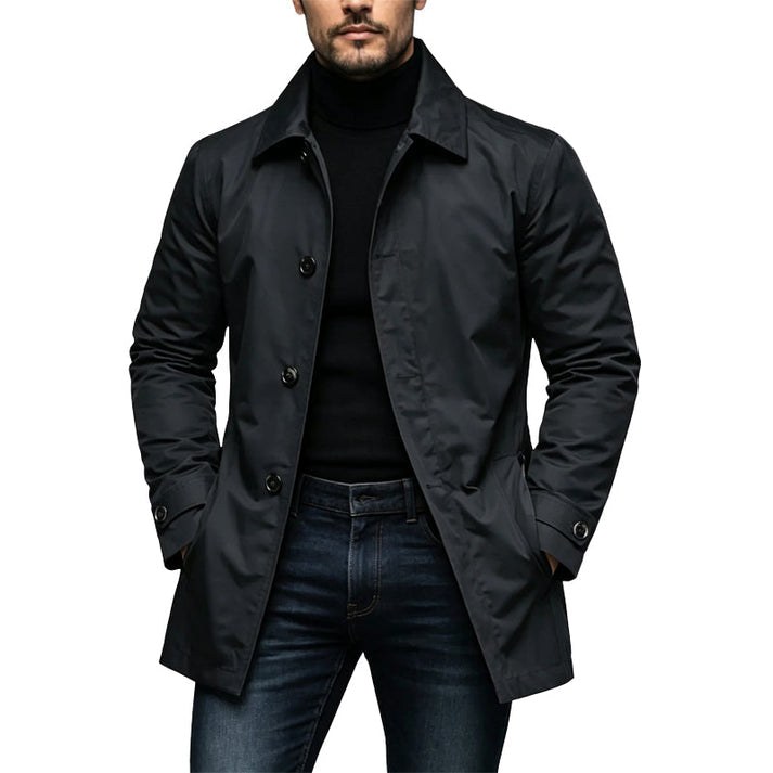 MID LENGTH BUTTON JACKET FOR MEN