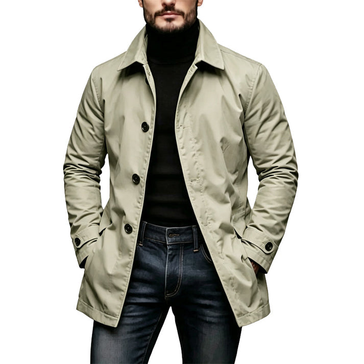 MID LENGTH BUTTON JACKET FOR MEN