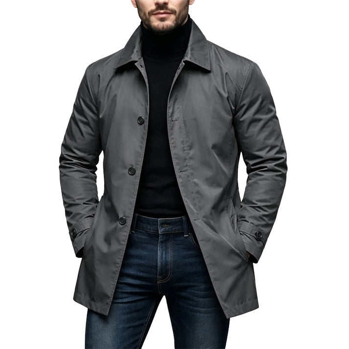 MID LENGTH BUTTON JACKET FOR MEN