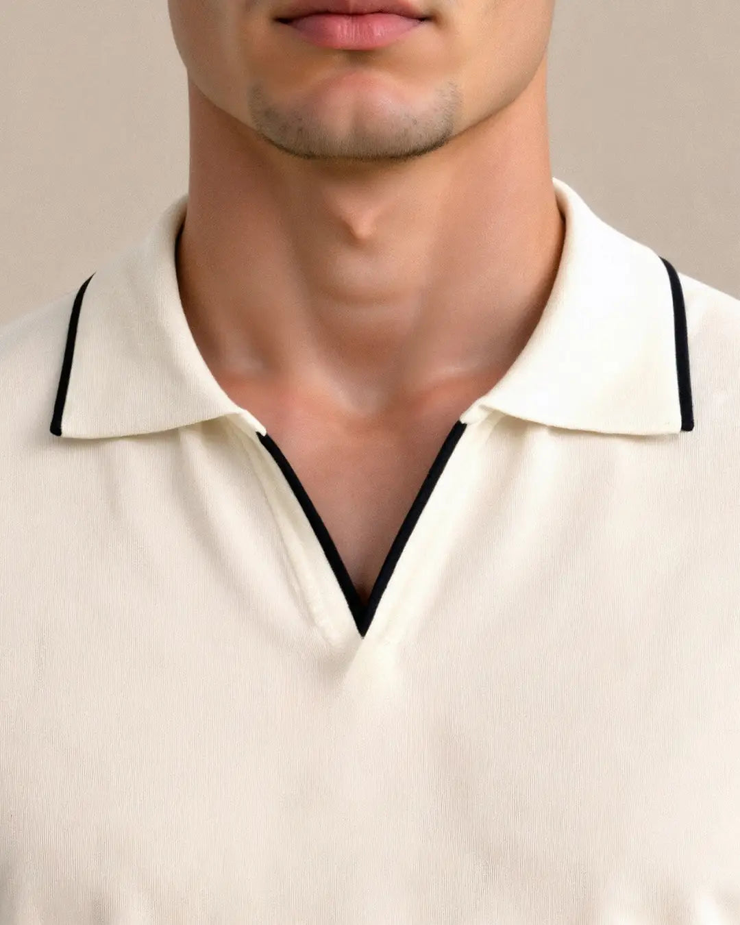 HARRISON OF CALIFORNIA | CUSTOM POLO IN PIQUÉ WITH CONTRASTING DETAILS
