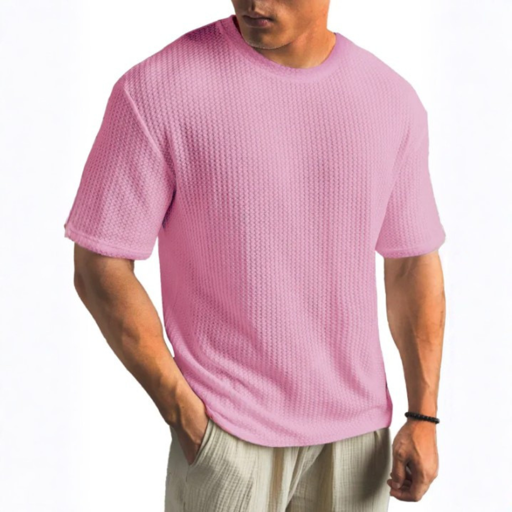 SOLID CREW NECK T SHIRT FOR MEN