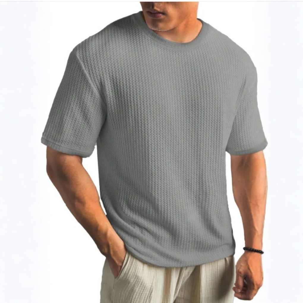SOLID CREW NECK T SHIRT FOR MEN