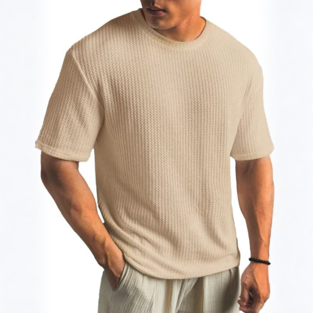 SOLID CREW NECK T SHIRT FOR MEN